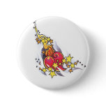 heart flames star pinback buttons