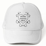 Heart Floral Swirl hat