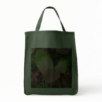 Heart Flower Grocery/Wine Tote Bag
