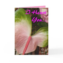 Heart Flower Valentine Card