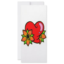 Heart & Flowers #0055 Full Color Rack Card