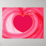 Heart Fractal Poster posters