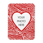 Heart Frame Rectangle Magnets