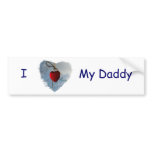 Heart "framed heart" Customisable Bumper Sticker bumper stickers