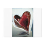 Heart  (from a pack a smokes) post card