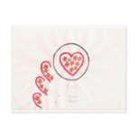 Heart full of flowers postcard