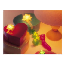 Heart Gift Boxes Post Card