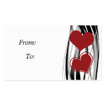 Heart Gift Tag Business Cards