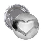 Heart Hands B&W Photo Buttons