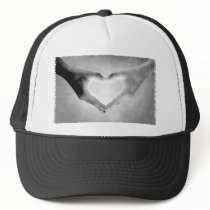 Heart Hands B&W Photo