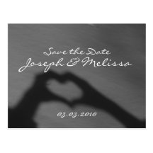 Heart Hands Save the Date Postcards