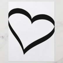 heart icon flyer design