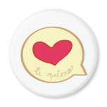 heart in a bubble refrigerator magnet