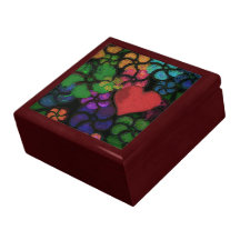 HEART IN FLOWERS Keepsake Box