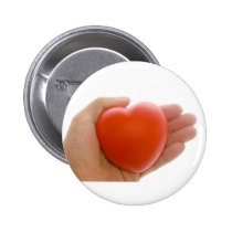 Heart in palm buttons