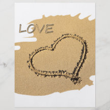 Heart in the sand flyer