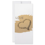 Heart in the sand rack cards