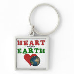 Heart is anagram for Earth keychains