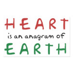 Heart is anagram of Earth stickers