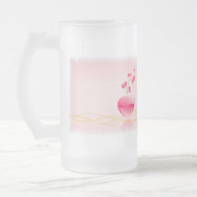 Heart Life Frosted Beer Mug