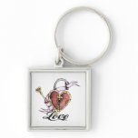 Heart Lock Tattoo Valentine Key Chain keychains