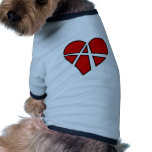 Heart Love Anarchy Symbol Anarchist Anarchism pet clothing