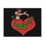 Heart Love Belly Dancer Tribal Art Post Card