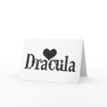 Heart (love) Dracula cards