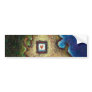 Heart love modern abstract art passion illuminates bumper sticker