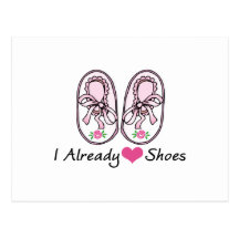 Heart Love Shoes Already Post Card