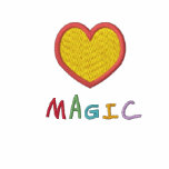 Heart Magic Embroidered Black Polo Shirt embroidered shirts