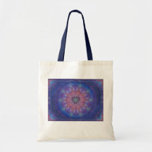 Heart Mandala Budget Tote Canvas Bag