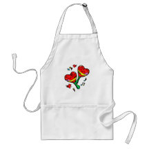 heart maracas music love image apron