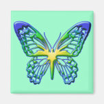 Heart of Gold Butterfly Fridge Magnets