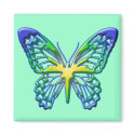 Heart of Gold Butterfly magnets