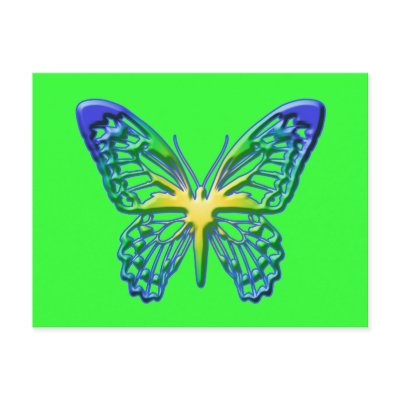 Heart of Gold Butterfly Post Cards by SocialButterflies