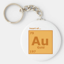 Heart of Gold Keychains