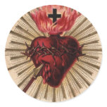 Heart of Jesus (small) Round Sticker