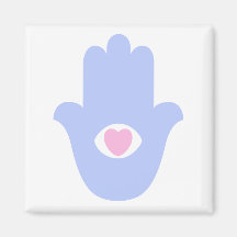 Heart of Miriam Hamsa Fridge Magnet