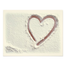 Heart of Sand Custom Invitations