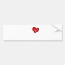 Heart of Skulls - Emo Alternative Grunge Rock Punk Bumper Stickers