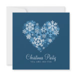 Heart of Snowflakes Christmas Party invitation