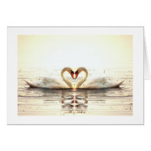 Heart of Swans Greeting Card