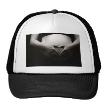 Heart on a Pregnant Tummy Hats