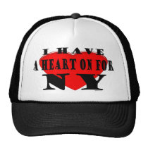 Heart On NY Hat hats