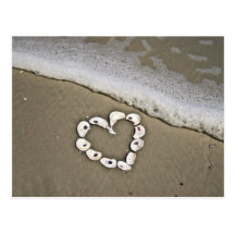 Heart on the Beach Post Card