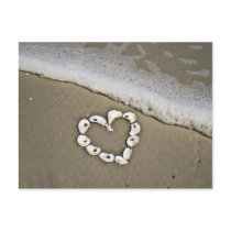 Heart on the Beach Post Card