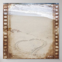 Heart on the Beach Poster