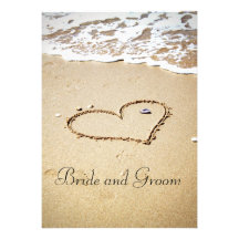 Heart on the Shore Personalized Invite