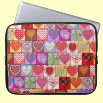 HEART PATCHES laptop sleeves